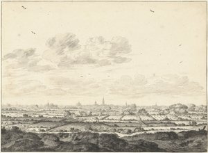 Gezicht op Middelburg