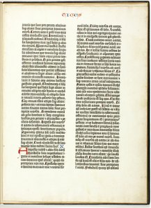 Gutenberg Bijbel Blad