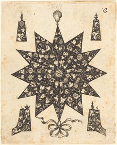 Ster Versierd met Bloemen door Johannes Hanias