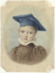 Jongetje met een blauwe baret