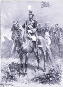Zijne Keizerlijke Majesteit: De Keizer van Japan, illustratie uit Cassells Geschiedenis van de Russisch-Japanse Oorlog Vol 1, ca. 1900 door Johannes Hermann Barend Koekkoek