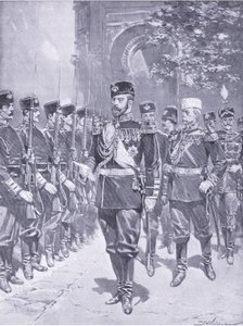 Zijne Keizerlijke Majesteit de Tsaar, illustratie uit Cassells Geschiedenis van de Russisch-Japanse Oorlog Vol 1, ca. 1900