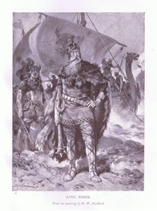 Koning Rorik door Johannes Hermann Barend Koekkoek