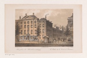 Hoofdkantoor van de Handel-Maatschappij in Amsterdam door Johannes Hilverdink