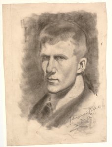Zelfportret door Johannes Holbek