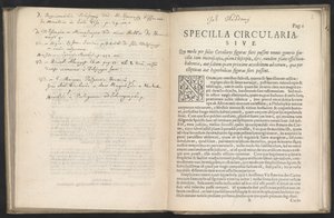 Specilla circularia, sive quo modo per solas circulares figuras fieri possint omnis generis specilla tam microscopia, quam telescopia