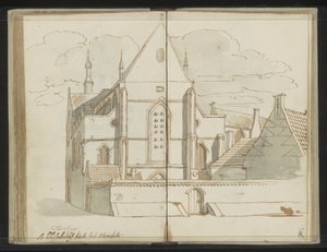 Catharijnekerk te Utrecht door Johannes Huibert Prins