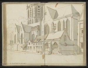 Rechtergevel van de Jacobikerk te Utrecht