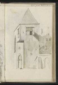 Stadsgezicht bij de Grote Kerk te Hoorn