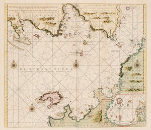 De nieuwe grote lichtgevende zeefakkel: het zesde volume: toont de zeekusten, eilanden en havens van Oost-Europa door Johannes II Van Keulen