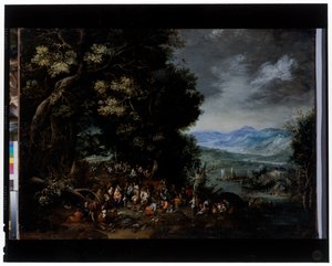 De preek van Johannes de Doper door Johannes Jakob Hartmann