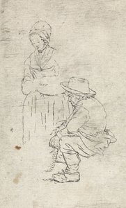 Boer en boerin door Johannes Janson (possibly)