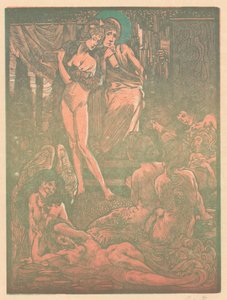 Negen fantastische vrouwenfiguren door Johannes Josephus Aarts (signed by artist)