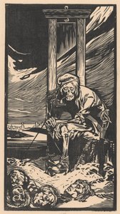 De Dood bij de guillotine door Johannes Josephus Aarts