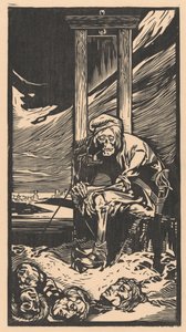 De Dood bij de guillotine door Johannes Josephus Aarts
