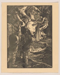 Macbeth en Banquo ontmoeten de drie heksen