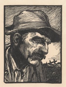 Portret van een onbekende man door Johannes Josephus Aarts