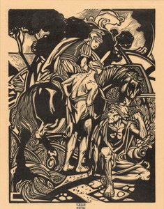 Romeinse ruiter te paard door Johannes Josephus Aarts