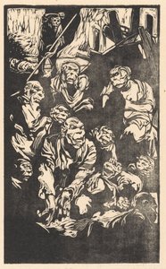 Zittende fantasiewezens door Johannes Josephus Aarts