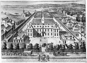 Burlington House, Piccadilly, begin 18e eeuw, 1908 door Johannes Kip