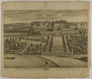 Whixley, plaat 78 uit Britannia Illustrata door Johannes Kip