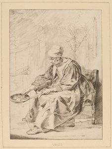 Pannenkoekvrouw, 1768 door Johannes Kornlein