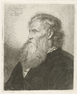 Portret van een oude man met baard