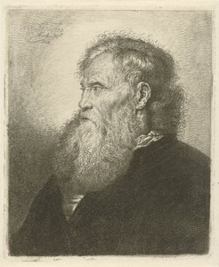 Portret van een oude man met baard