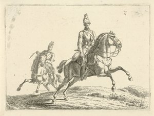 Twee soldaten te paard