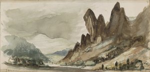Berglandschap in Thüringen