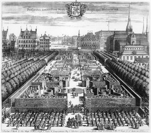 Koninklijke tuin van Stockholm, illustratie uit 