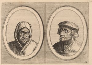 "Aecht Sonder-Ziel" en "Heertje Al-te-mooy" door Johannes and Lucas van Doetechum after Pieter Bruegel the Elder