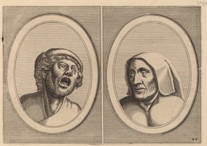 "Hansje Singh in Veldt" en "Blaeuwe Aecht" door Johannes and Lucas van Doetechum after Pieter Bruegel the Elder
