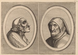 "Pater Muylaert" en "Mater Bille-bloots" door Johannes and Lucas van Doetechum after Pieter Bruegel the Elder
