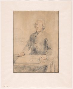 Portret van Pieter Pickée door Johannes de Koning (signed by artist)