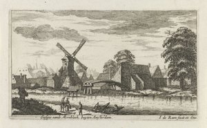 Gezicht op de Morebleek buiten Amsterdam