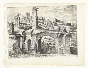 Gezicht op het Colosseum