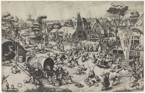 Kermis van Sint Joris door Johannes of Lucas van Doetechum