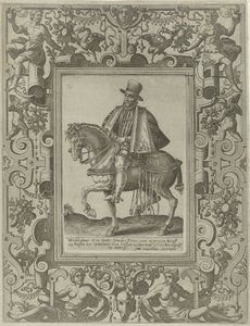 Ruiterportret van Willem I, prins van Oranje door Johannes of Lucas van Doetechum