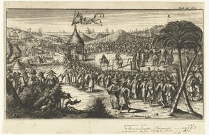 Nederlandse vertegenwoordigers verschijnen voor Koxinga