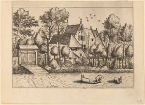 Landhuis met een Sloot