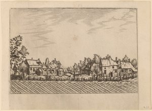Boerderijen door Johannes van Doetechum, the Elder and Lucas