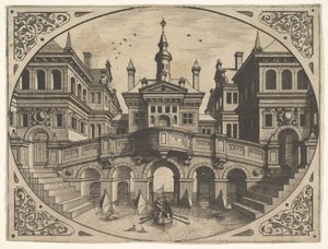 Plaat uit Scenographiae..., 1560
