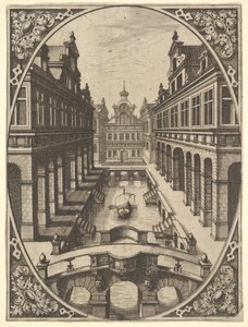 Plaat uit Scenographiae..., ca. 1560 door Johannes van Doetecum I