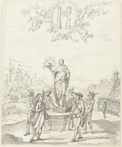 Algemene Wapening, decoratie op het Kadijksplein, 1795