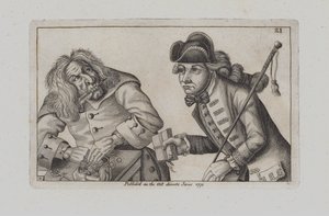 De Gebroken Rake met Goede Eigendomsbewijzen (gravure) door John  Collier