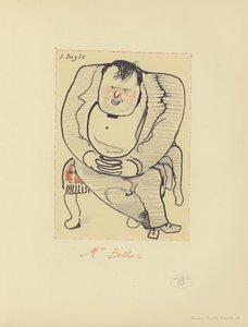 Karikatuur van Hilaire Belloc, Anglo-Franse schrijver en historicus