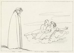 Een Gesprek met Guido Di Brettinoro, Vagevuur, Canto 14 (gravure)