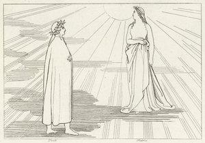 De Opstijging naar de Eerste Hemel, Paradijs, Canto 1 (gravure)