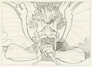 Dis, of Lucifer, Inferno, Canto 34 (gravure)